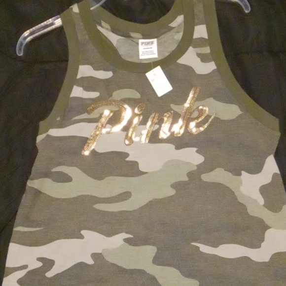 Victoria's Secret metalic Pink , tank top - Picture 3 of 7